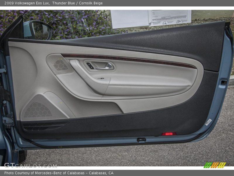 Thunder Blue / Cornsilk Beige 2009 Volkswagen Eos Lux
