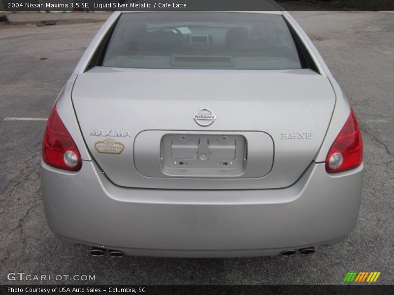 Liquid Silver Metallic / Cafe Latte 2004 Nissan Maxima 3.5 SE