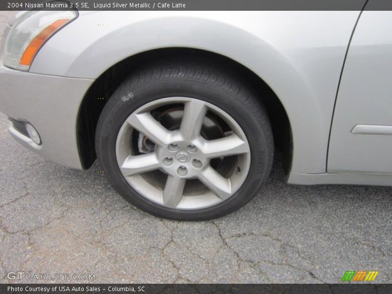Liquid Silver Metallic / Cafe Latte 2004 Nissan Maxima 3.5 SE