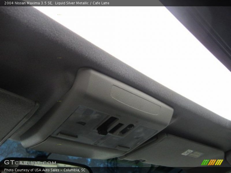 Liquid Silver Metallic / Cafe Latte 2004 Nissan Maxima 3.5 SE