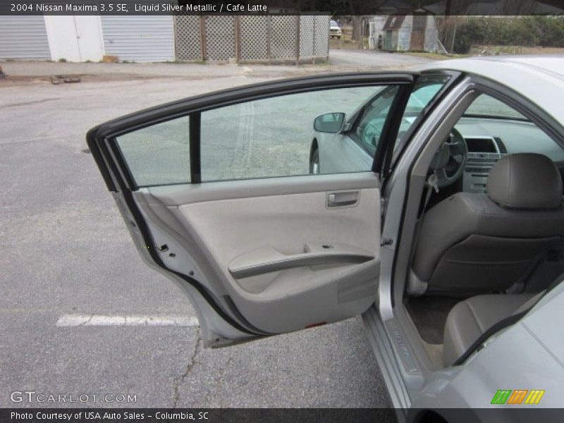 Liquid Silver Metallic / Cafe Latte 2004 Nissan Maxima 3.5 SE