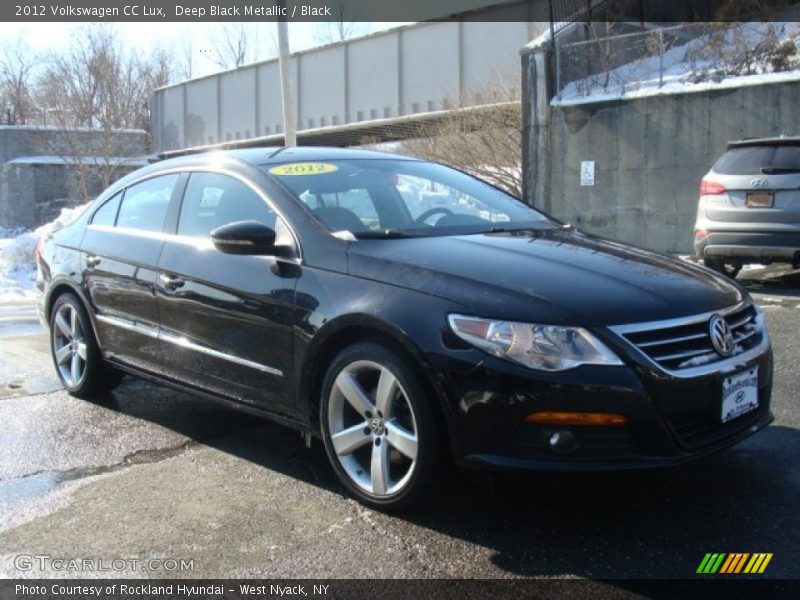 Deep Black Metallic / Black 2012 Volkswagen CC Lux
