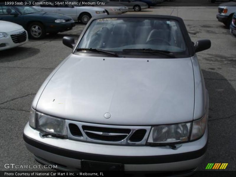 Silver Metallic / Medium Gray 1999 Saab 9-3 Convertible