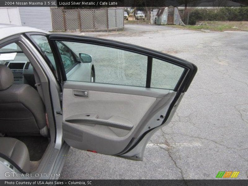Liquid Silver Metallic / Cafe Latte 2004 Nissan Maxima 3.5 SE