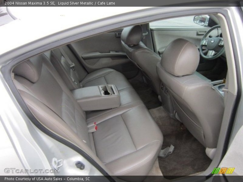 Liquid Silver Metallic / Cafe Latte 2004 Nissan Maxima 3.5 SE