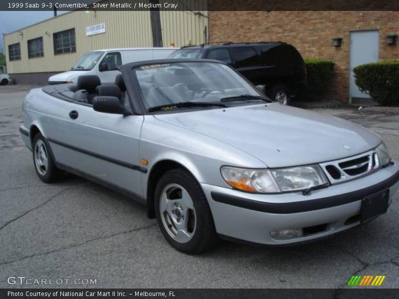 Silver Metallic / Medium Gray 1999 Saab 9-3 Convertible