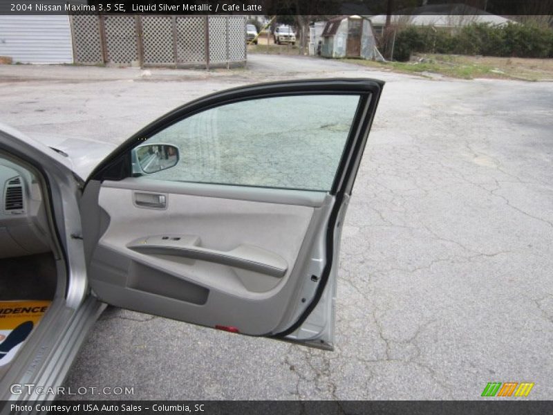 Liquid Silver Metallic / Cafe Latte 2004 Nissan Maxima 3.5 SE