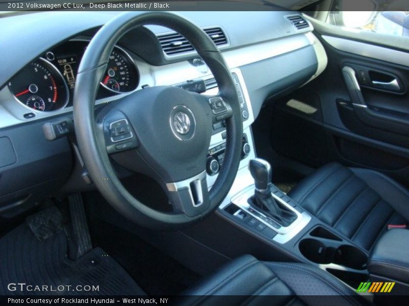 Deep Black Metallic / Black 2012 Volkswagen CC Lux