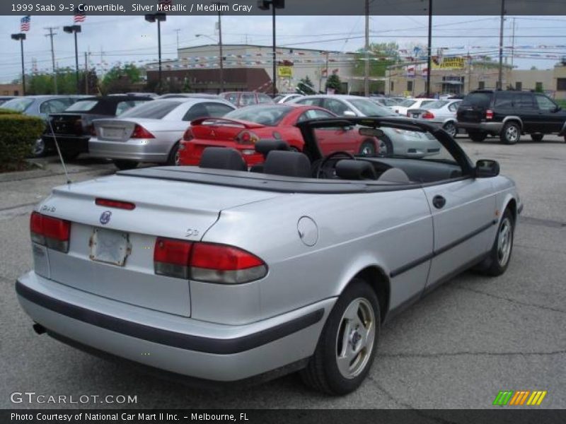 Silver Metallic / Medium Gray 1999 Saab 9-3 Convertible