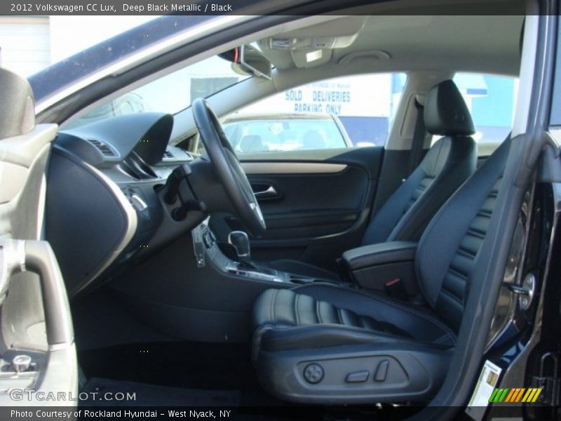 Deep Black Metallic / Black 2012 Volkswagen CC Lux