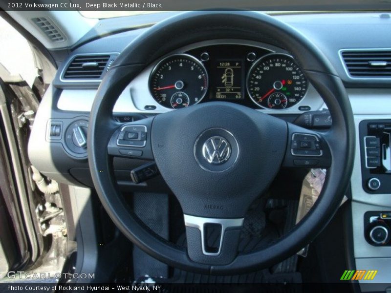 Deep Black Metallic / Black 2012 Volkswagen CC Lux