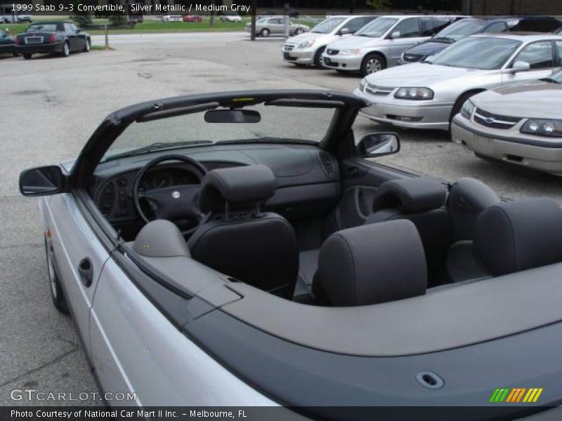 Silver Metallic / Medium Gray 1999 Saab 9-3 Convertible