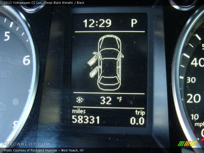 Deep Black Metallic / Black 2012 Volkswagen CC Lux