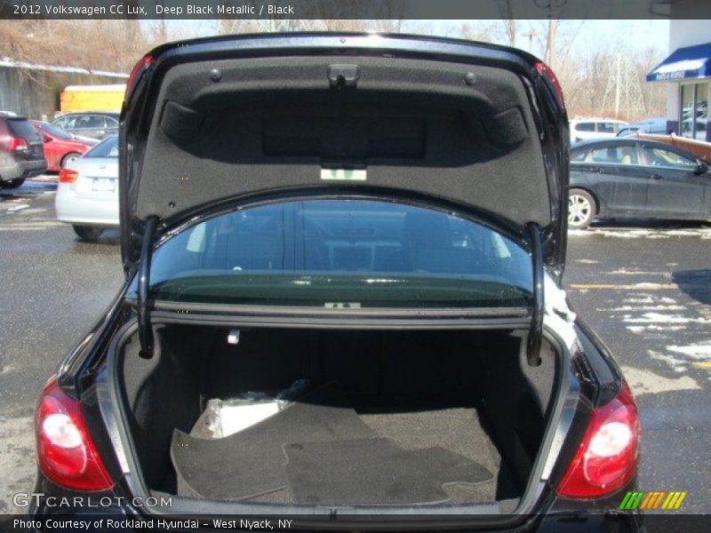 Deep Black Metallic / Black 2012 Volkswagen CC Lux