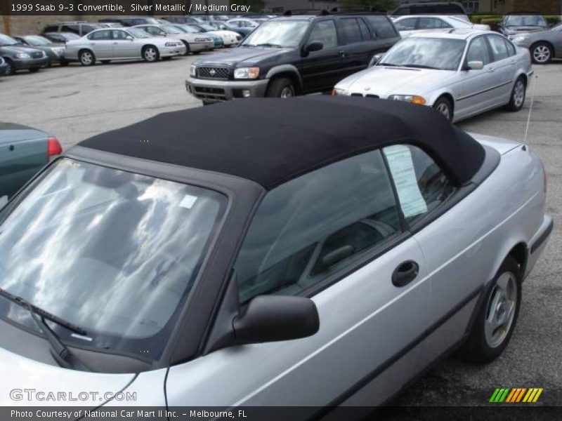 Silver Metallic / Medium Gray 1999 Saab 9-3 Convertible