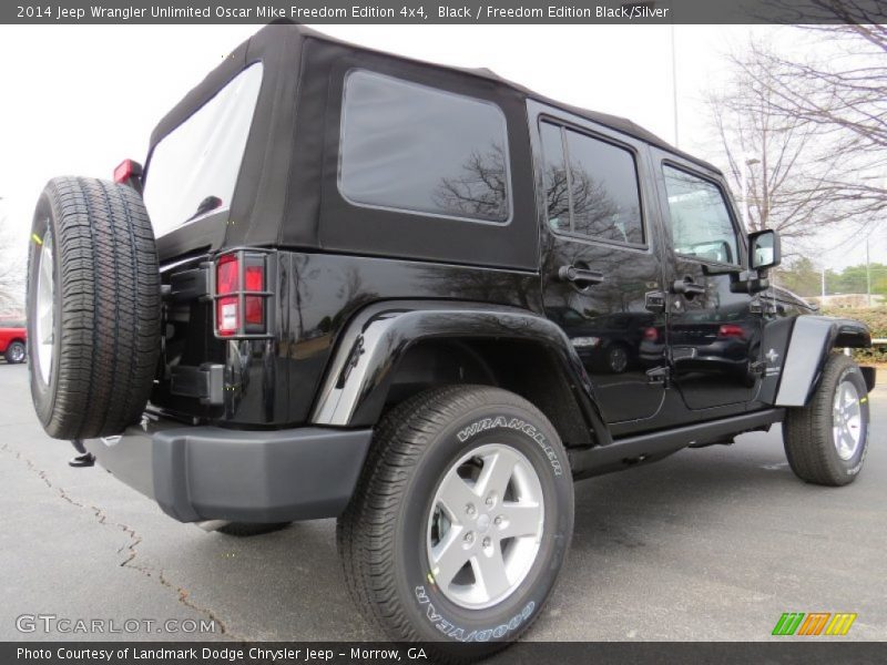Black / Freedom Edition Black/Silver 2014 Jeep Wrangler Unlimited Oscar Mike Freedom Edition 4x4