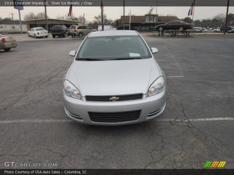 Silver Ice Metallic / Gray 2010 Chevrolet Impala LS