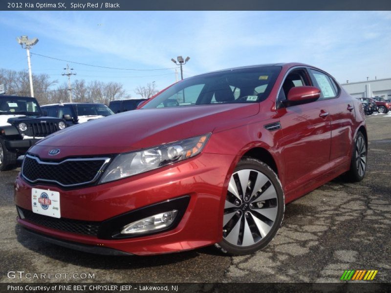 Spicy Red / Black 2012 Kia Optima SX