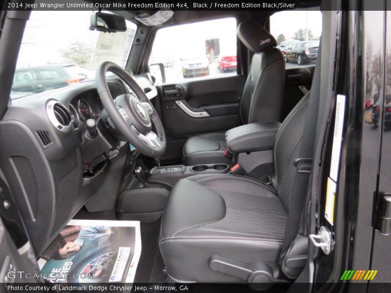 Black / Freedom Edition Black/Silver 2014 Jeep Wrangler Unlimited Oscar Mike Freedom Edition 4x4