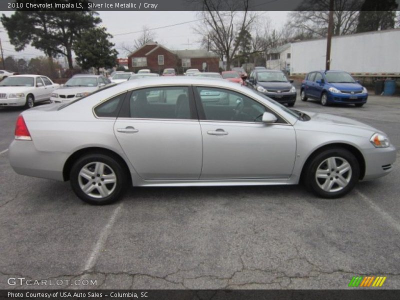 Silver Ice Metallic / Gray 2010 Chevrolet Impala LS