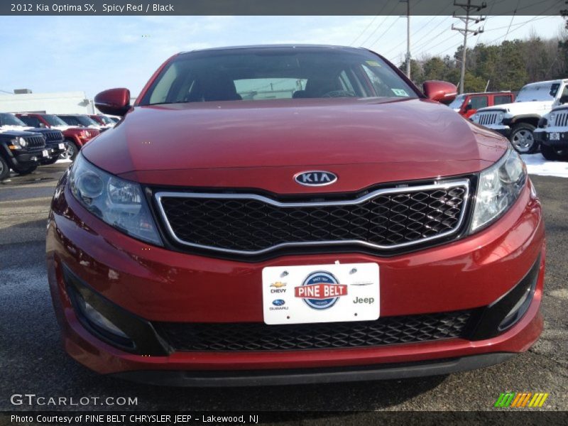 Spicy Red / Black 2012 Kia Optima SX