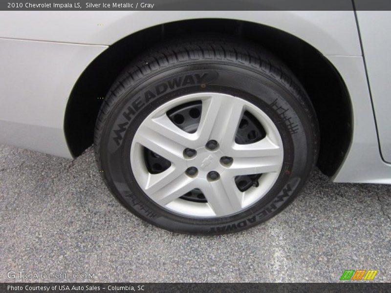 Silver Ice Metallic / Gray 2010 Chevrolet Impala LS