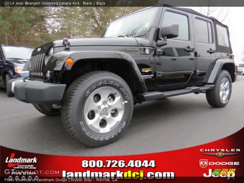 Black / Black 2014 Jeep Wrangler Unlimited Sahara 4x4