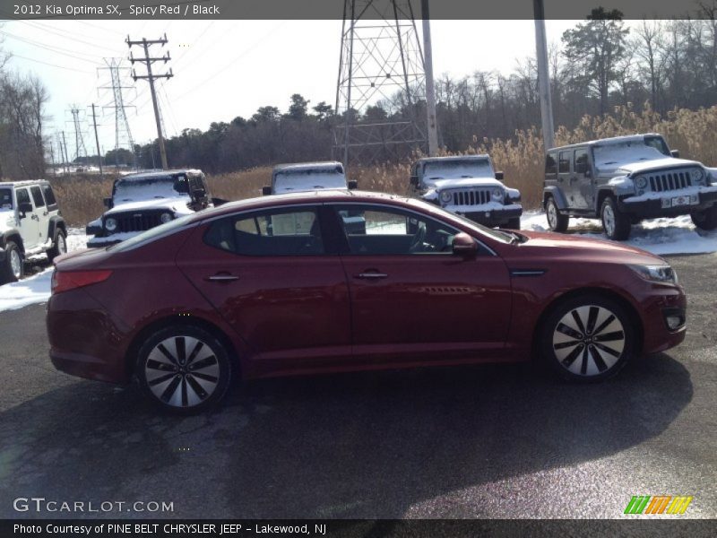 Spicy Red / Black 2012 Kia Optima SX