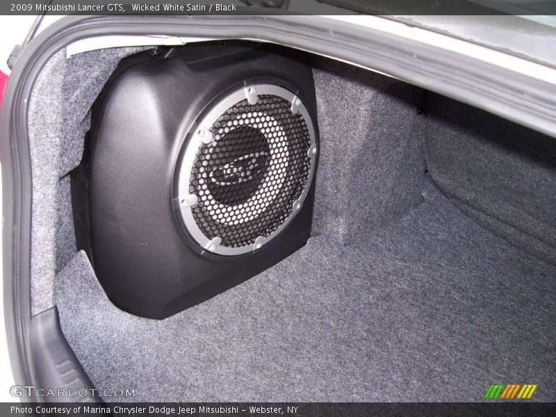 Wicked White Satin / Black 2009 Mitsubishi Lancer GTS