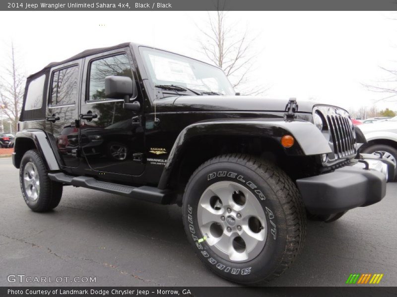Black / Black 2014 Jeep Wrangler Unlimited Sahara 4x4