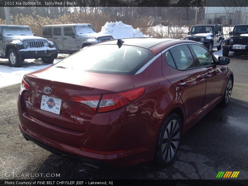 Spicy Red / Black 2012 Kia Optima SX