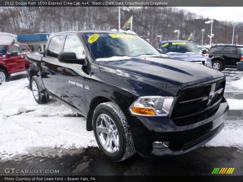 Black / Dark Slate Gray/Medium Graystone 2012 Dodge Ram 1500 Express Crew Cab 4x4