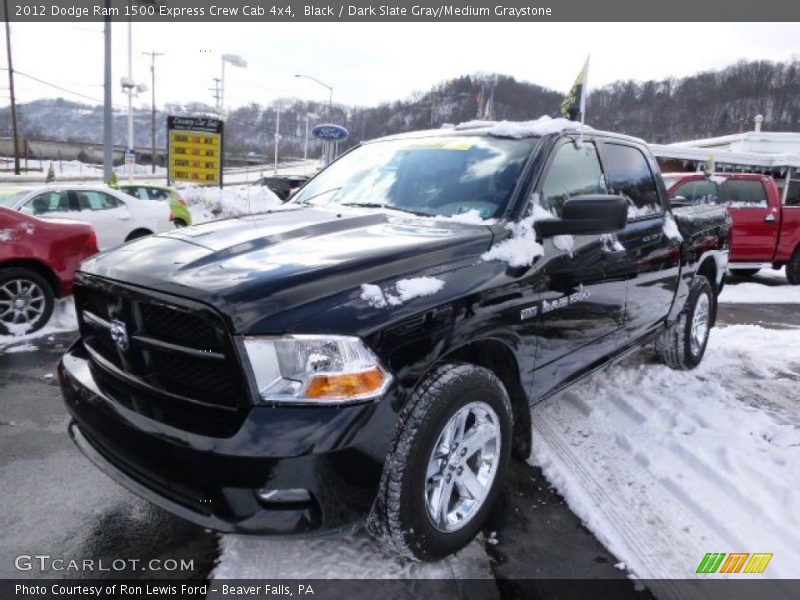 Black / Dark Slate Gray/Medium Graystone 2012 Dodge Ram 1500 Express Crew Cab 4x4