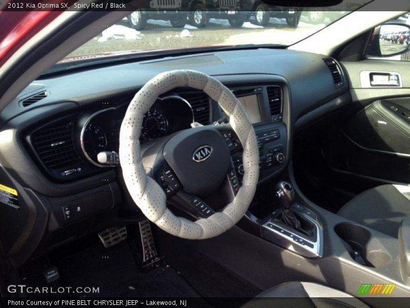 Spicy Red / Black 2012 Kia Optima SX