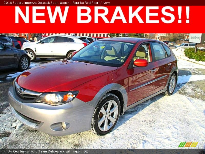 Paprika Red Pearl / Ivory 2010 Subaru Impreza Outback Sport Wagon