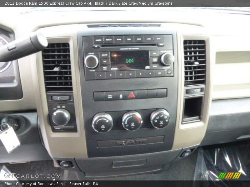 Black / Dark Slate Gray/Medium Graystone 2012 Dodge Ram 1500 Express Crew Cab 4x4