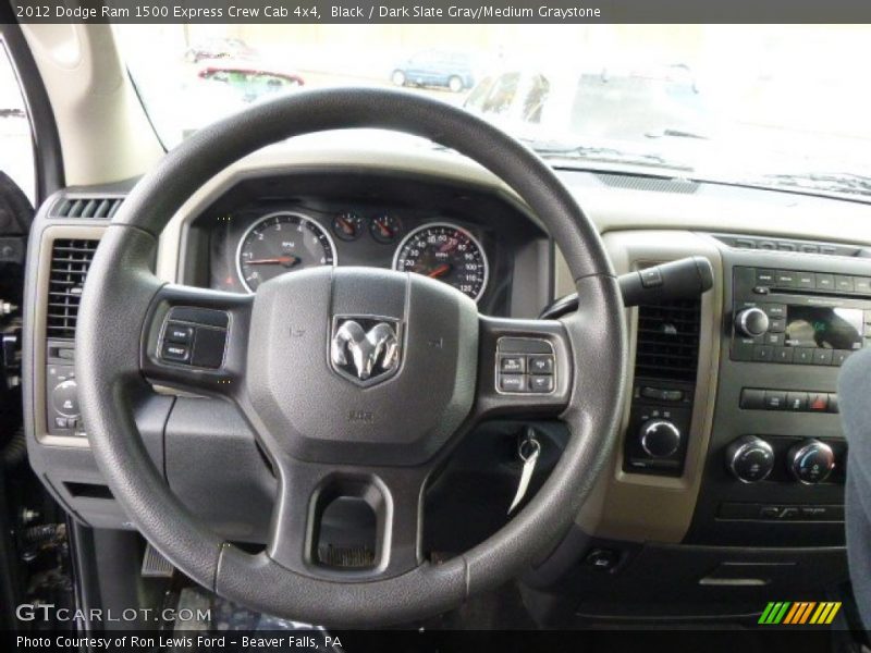 Black / Dark Slate Gray/Medium Graystone 2012 Dodge Ram 1500 Express Crew Cab 4x4