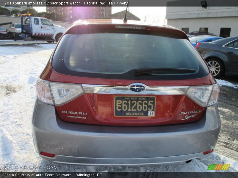 Paprika Red Pearl / Ivory 2010 Subaru Impreza Outback Sport Wagon