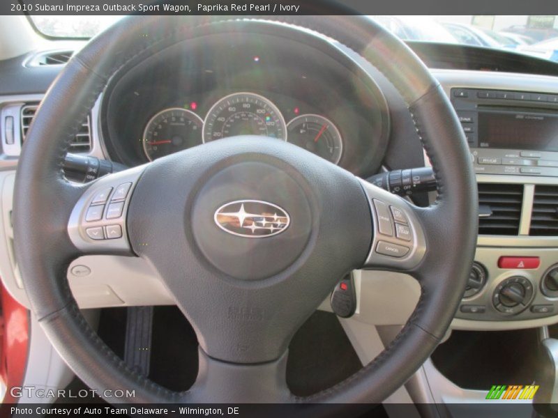 Paprika Red Pearl / Ivory 2010 Subaru Impreza Outback Sport Wagon