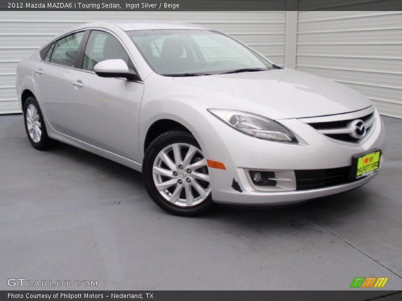 Ingot Silver / Beige 2012 Mazda MAZDA6 i Touring Sedan