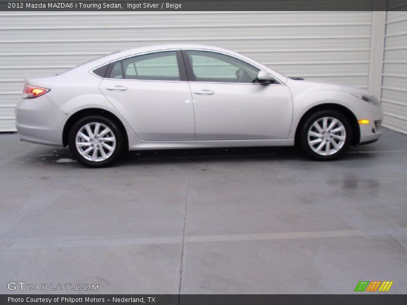Ingot Silver / Beige 2012 Mazda MAZDA6 i Touring Sedan
