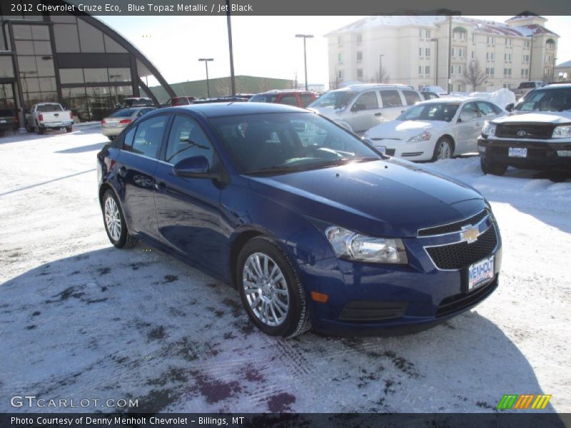 Blue Topaz Metallic / Jet Black 2012 Chevrolet Cruze Eco