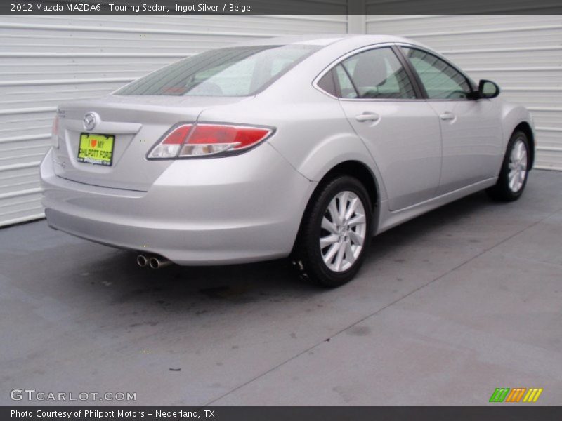 Ingot Silver / Beige 2012 Mazda MAZDA6 i Touring Sedan