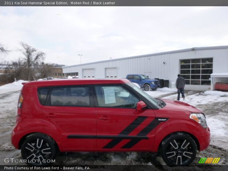 Molten Red / Black Leather 2011 Kia Soul Hamstar Special Edition