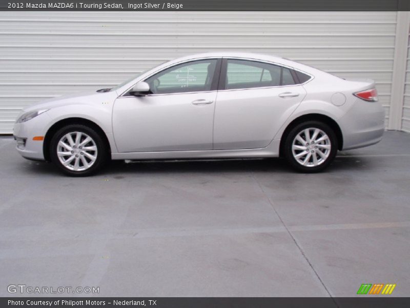 Ingot Silver / Beige 2012 Mazda MAZDA6 i Touring Sedan