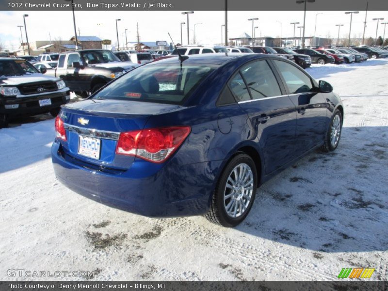 Blue Topaz Metallic / Jet Black 2012 Chevrolet Cruze Eco