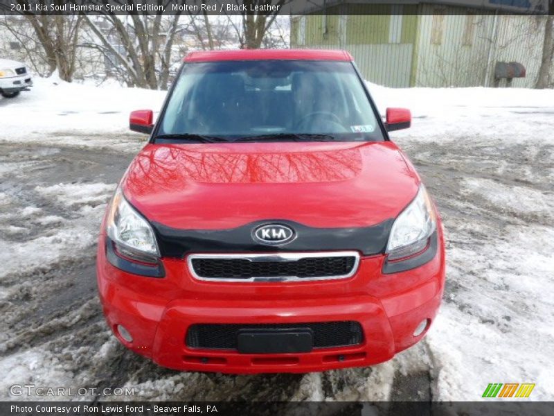 Molten Red / Black Leather 2011 Kia Soul Hamstar Special Edition