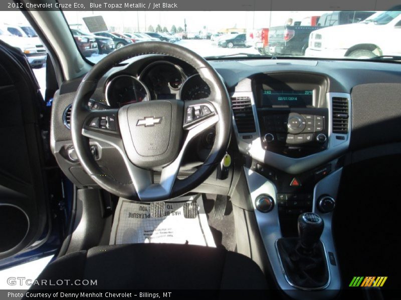 Blue Topaz Metallic / Jet Black 2012 Chevrolet Cruze Eco
