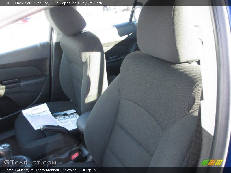 Blue Topaz Metallic / Jet Black 2012 Chevrolet Cruze Eco