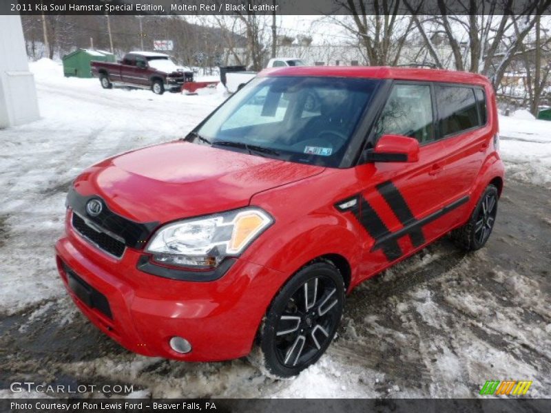 Molten Red / Black Leather 2011 Kia Soul Hamstar Special Edition